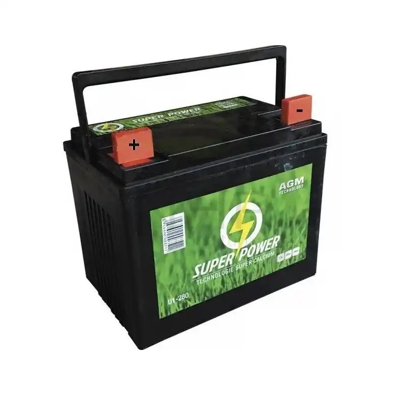Affaire À Saisir BATTERIE SANS ENTRETIEN 12VOLT – 28AH – U1L9 – U1-L9 – U19 + A GAUCHE – POUR TRACTEUR TONDEUSE –