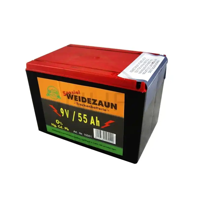 Livraison Express BATTERIE – PILE SECHE CLOTURE ELECTRIQUE 9 VOLT – 55AH –