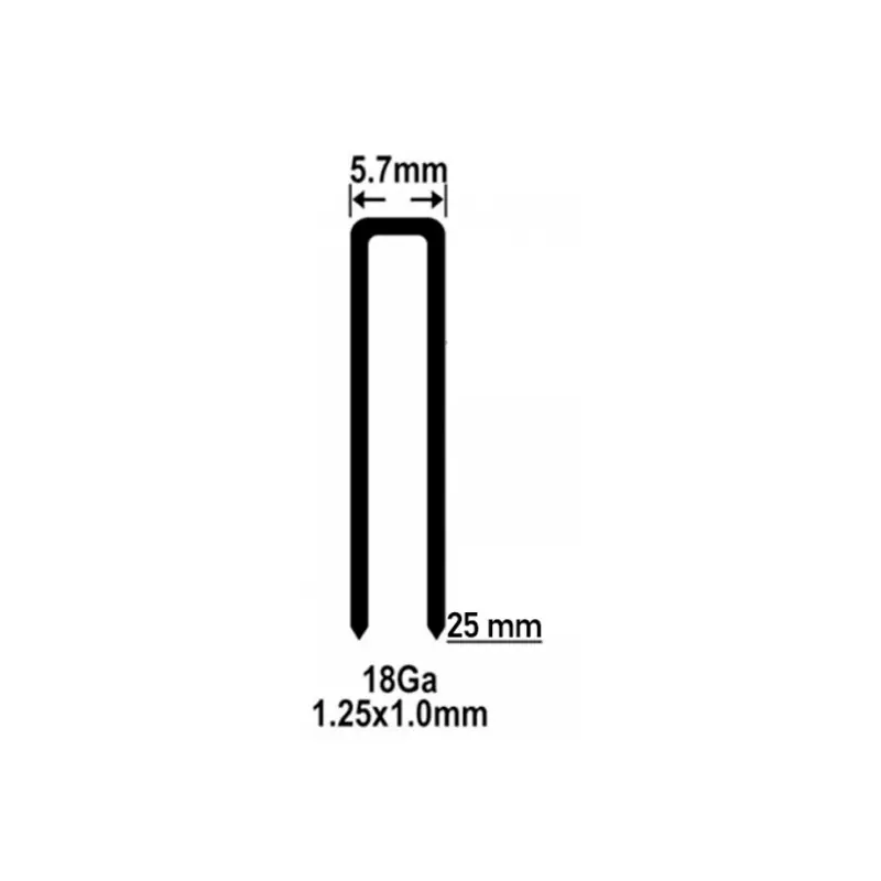 2500 AGRAFES POUR CLOUEUSE PNEUMATIQUE – 25MM – Acheter Direct