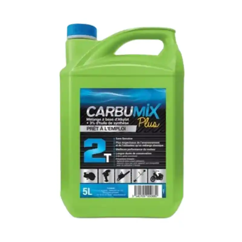 Produit De Marque CARBURANT MELANGE 2 TEMPS CARBUMIX – PRET A EMPLOI – 5 LITRES –