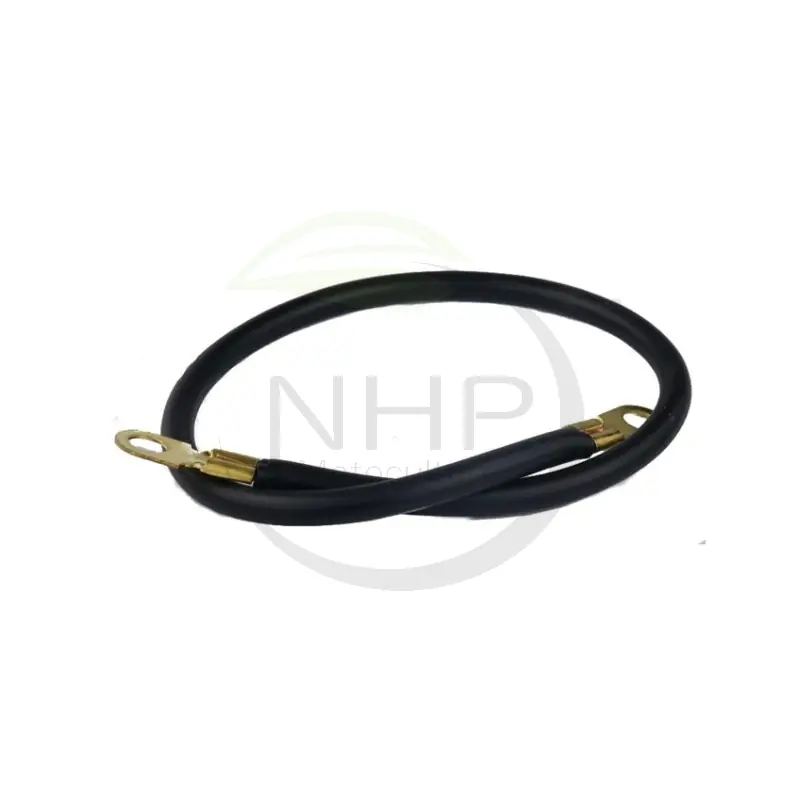 Bon Marché CABLE BATTERIE NOIR 50CM – DIAMETRE 6MM – AVEC 2 OEILLETS 10MM –