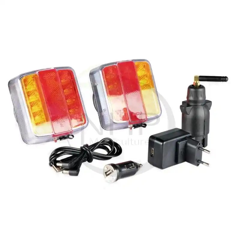 KIT ECLAIRAGE LED REMORQUE MAGNETIQUE SANS FIL A BATTERIE – Livraison Gratuite