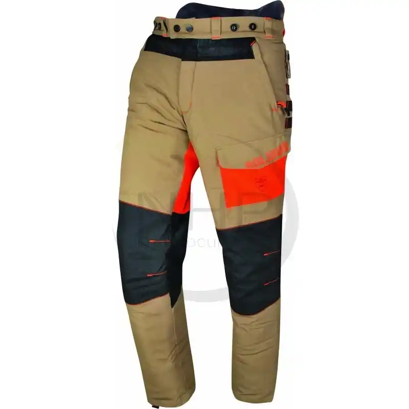 Meilleure Vente PANTALON FORESTIER – TRONCONNAGE – CLASSE 1 – TYPE A – SOFRESH – SPECIAL ETE – MARRON – VERSION COURTE -7CM – S