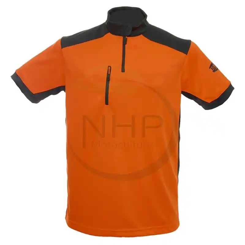 TEE SHIRT MANCHE COURTE – ORANGE – S Prix Bas