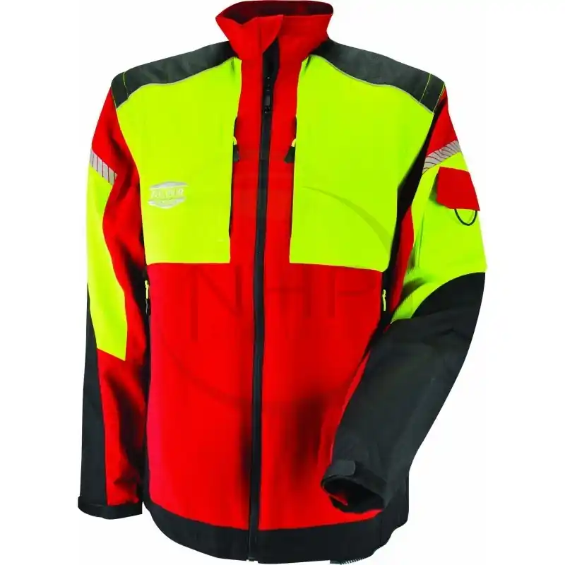 VESTE DE TRAVAIL – INFINITY – ROUGE ET JAUNE – S Meilleur Choix