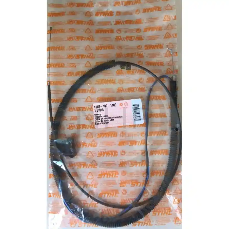CABLE DE GAZ DEBROUSSAILLEUSE STIHL FS55 – 41401801109 – 4140-180-1109 – 4140 180 1109 – Paiement Sécurisé