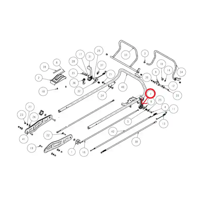 Prix Choc POIGNEE DE LEVIER DE VITESSE TONDEUSE OREC GR535 – GR535PRO – 80-1020-265-00 – 80102026500 –