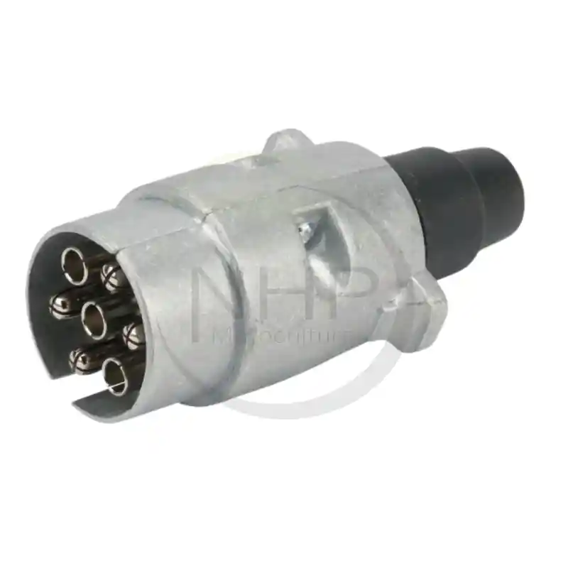Nouveauté PRISE REMORQUE 12 VOLT – MALE METALLIQUE 7 POLES –
