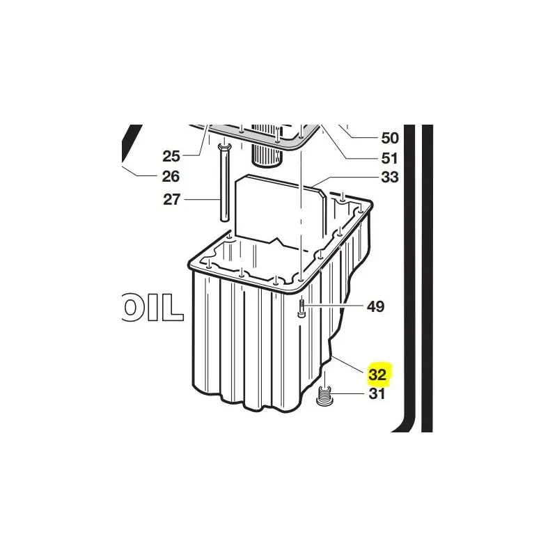 RESERVOIR D&rsquo;HUILE TONDEUSE GIANNI FERRARI GT300DW – GT270DW – 91002180001 – Livraison Express