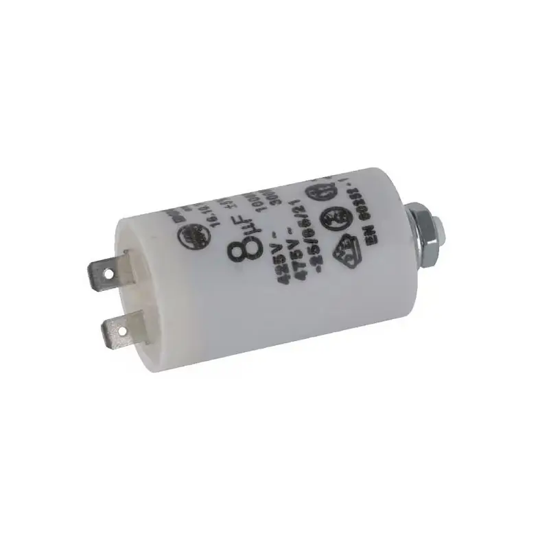 CONDENSATEUR ELECTRIQUE UNIVERSEL 8 UF – 0-450V – Expédition Rapide