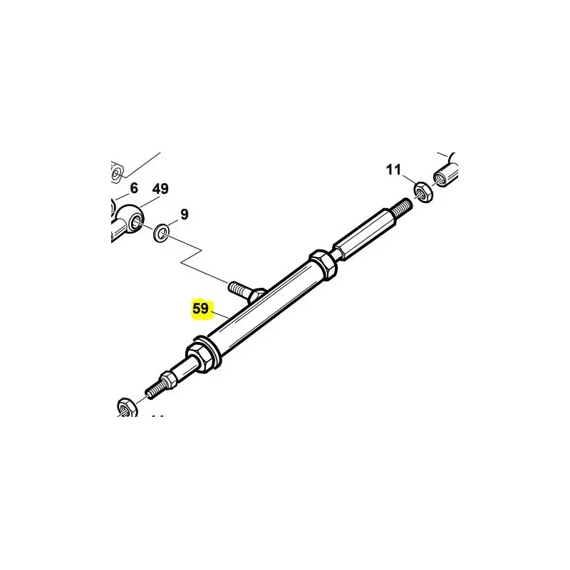 VERIN DE COMPENSATION HYDROSTATIQUE GIANNI FERRARI 0190001182 – 01.90.00.1182 – Pas Cher