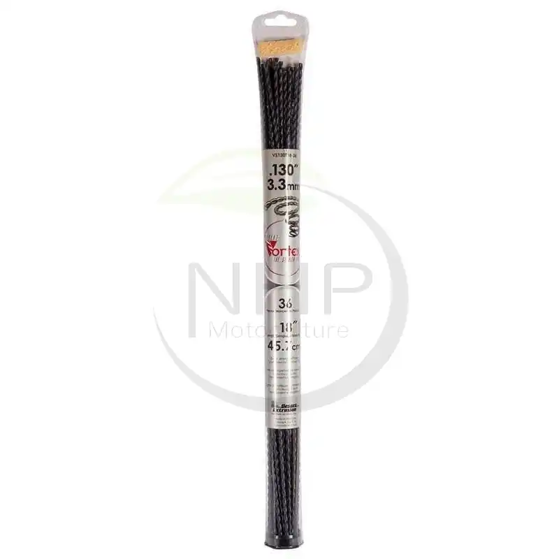 Acheter En Ligne BRINS FILS NYLON VORTEX DEBROUSSAILLEUSE DIAMETRE 3.3 MM – 35CM – 36 PIECES –