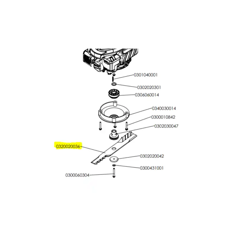 LAME DEBROUSSAILLEUSE PUBERT – STAUB – OLEO MAC 0320020036 – Certifié