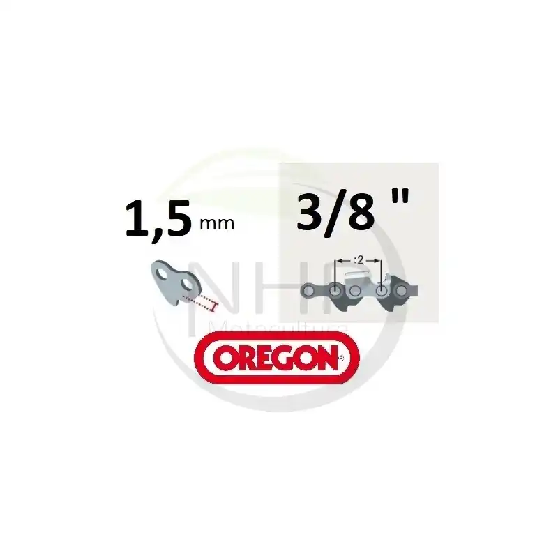 Vente Directe ROULEAU CHAINE TRONCONNEUSE OREGON 73LPX100R – PAS 3/8 – JAUGE 058 – 1.5MM – 1632 MAILLONS ENTRAINEURS – 100 PIEDS –