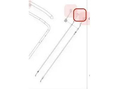 Acheter En Ligne Câble de frein moteur pour tondeuse Roques & Lecoeur (TG339XXA0000)
