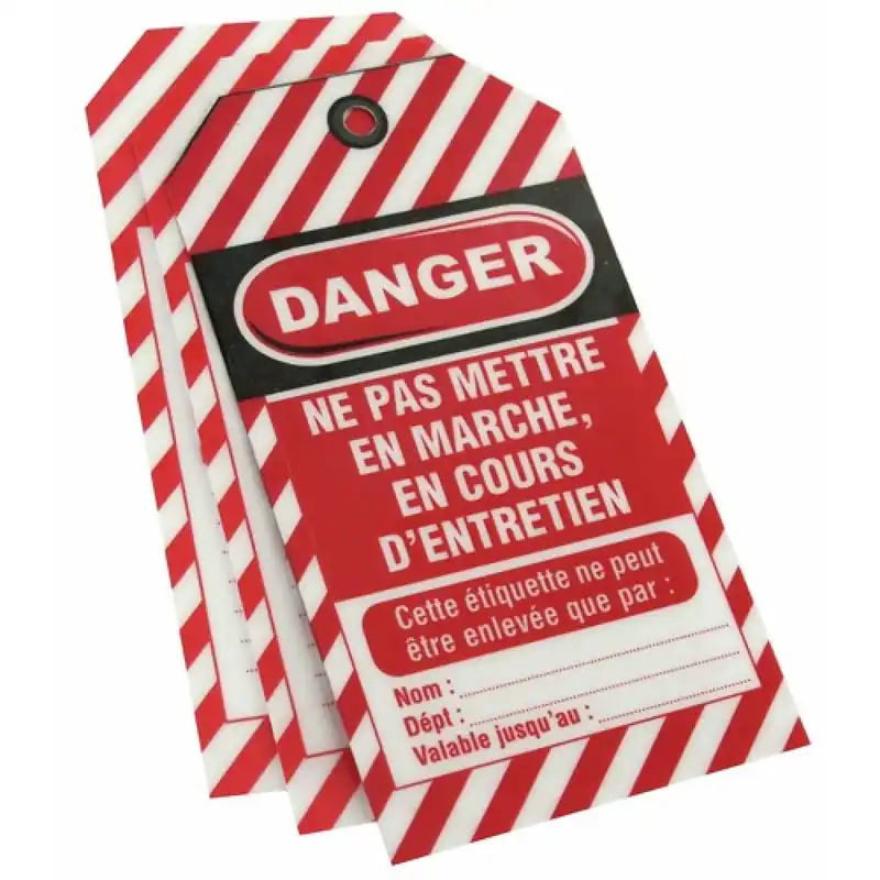 Étiquettes de consignation – plastifiée – avec œillet métal Prix Choc