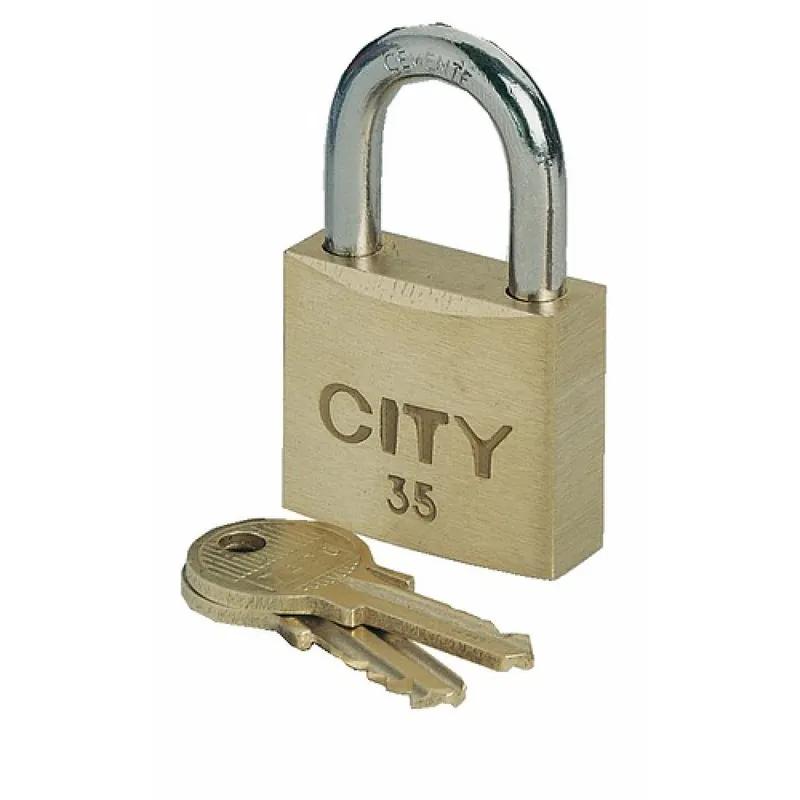 Cadenas à clé – s'entrouvrants – anse acier cémenté – City Promotion