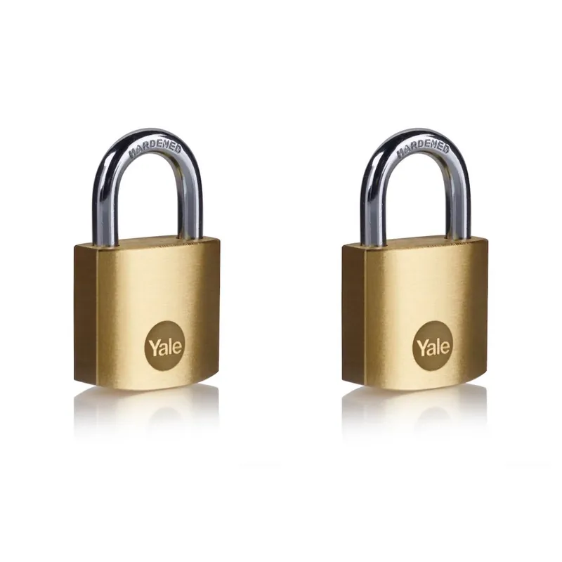 Prix Promo Lot de 2 cadenas en laiton s'entrouvrant - 30 mm - 3 clés incluses