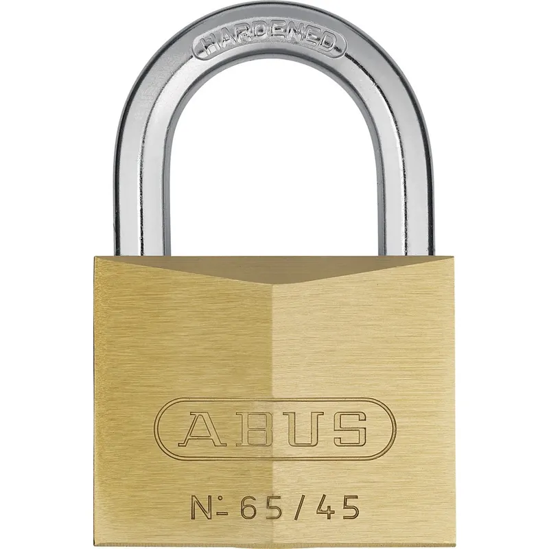 Marque Cadenas à clé s'entrouvrant en laiton – anse cémentée – 65
