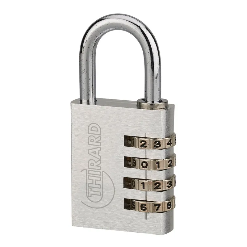 Cadenas aluminium à code – ALUCODE – 4 molettes – gris Promotion