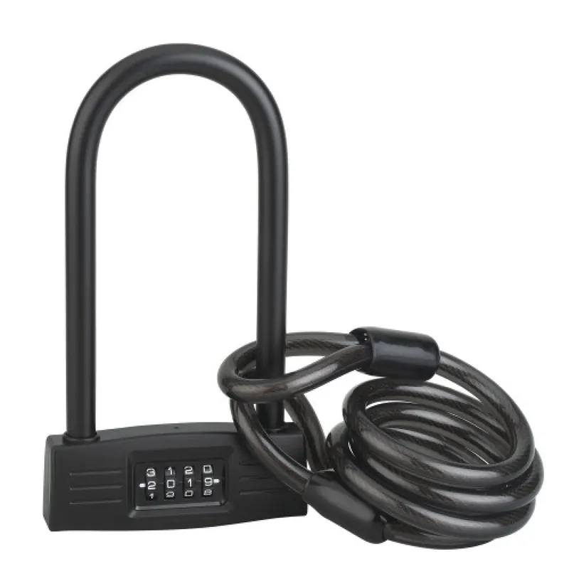 Populaire Cadenas antivol à code avec cable acier – UP – 4 molettes – noir