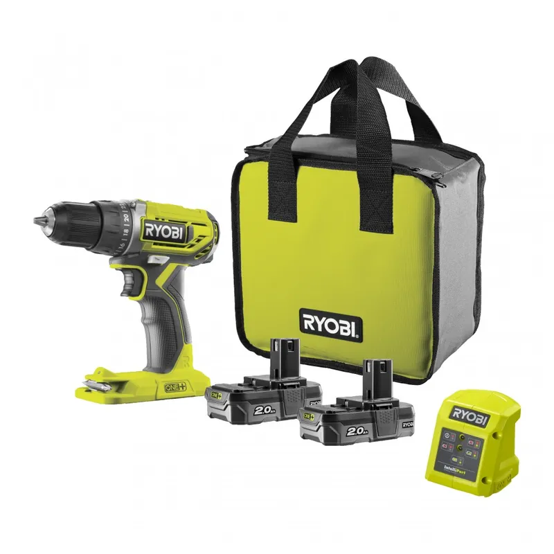 Perceuse visseuse sans fil 18V ONE+™ + 2 batteries 2Ah – R18DD2-220S Meilleur Choix