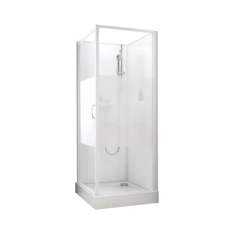 Cabine de douche 90 x 90 cm Izibox 2 – porte pivotante Prix Choc