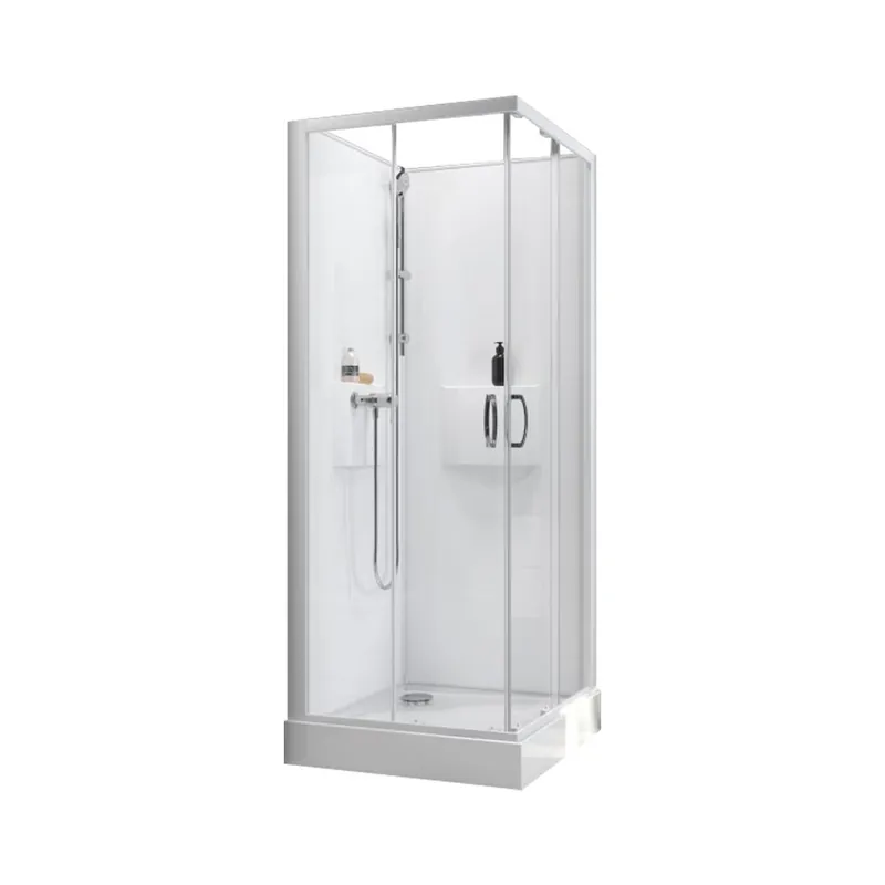 Prix Promo Cabine de douche 90×90 cm Izibox 2 – accès d'angle portes coulissantes
