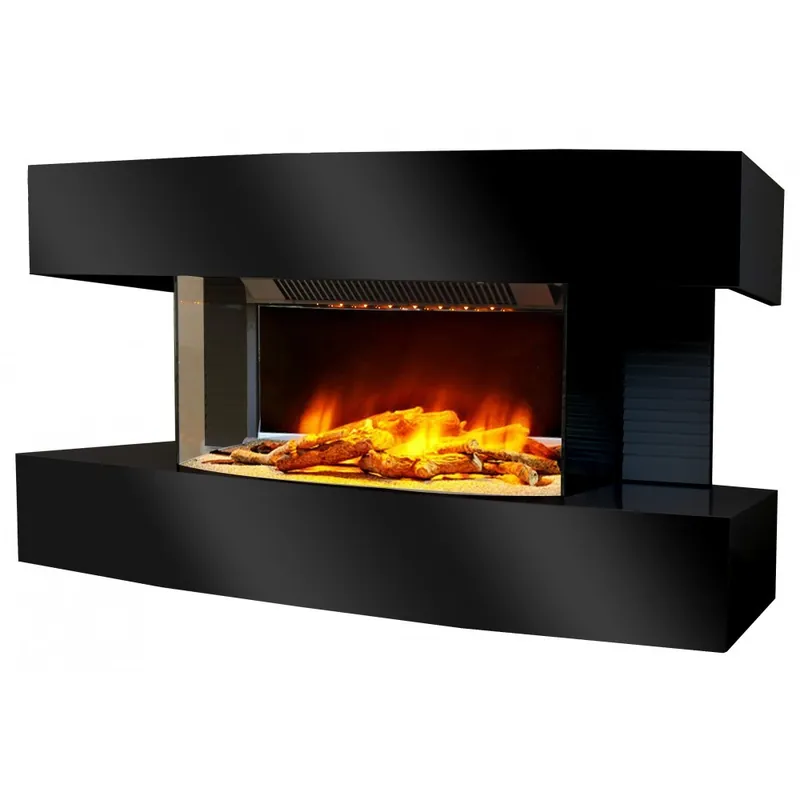 Certifié Cheminée Lounge Medium – Flamme 3D – Noire ou Blanche