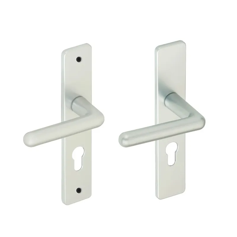 Jusqu’à Épuisement Des Stocks Poignées de porte à béquille réhaussée sur plaques – alu argent – Golf