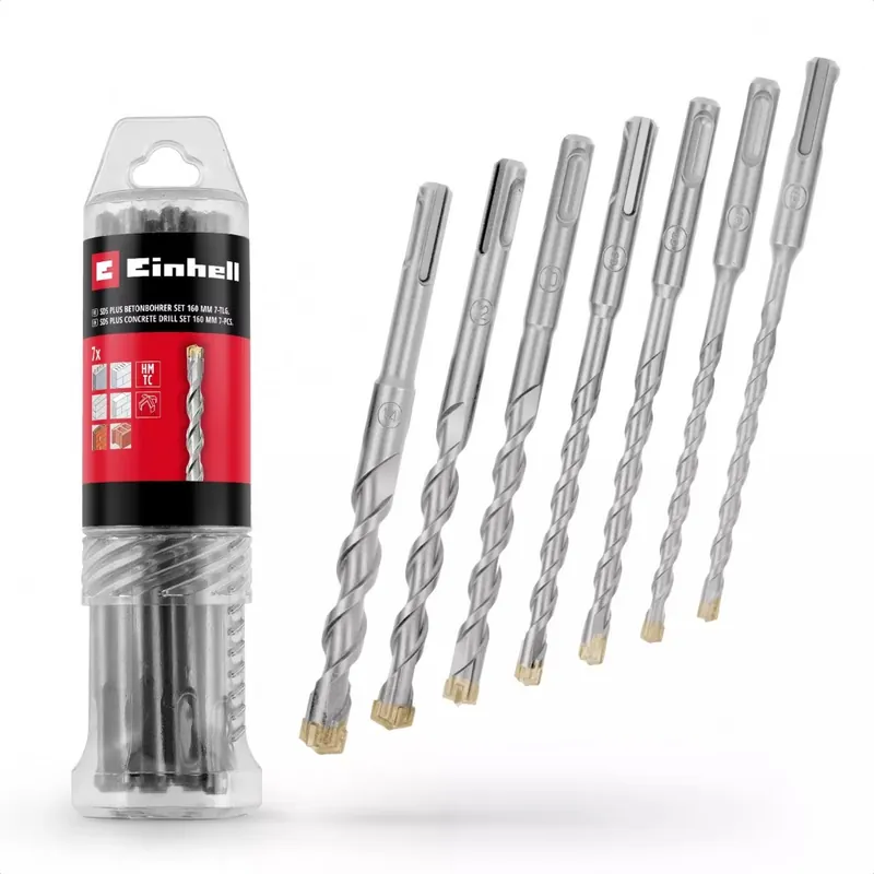Offre Du Jour Pack de 7 forets SDS Plus – diamètre 6/8/10/12/14 mm