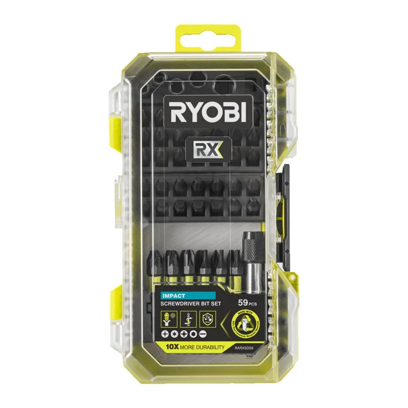 Offre Exclusive Coffret de 59 embouts de vissage à impact RYOBI® RX – RARXSD59