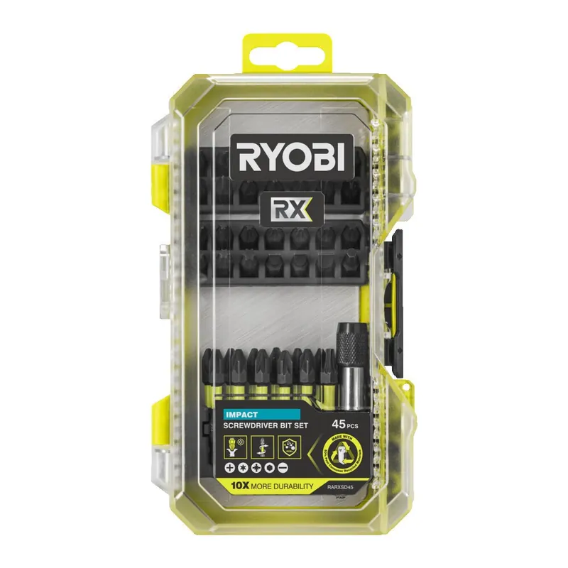 Produit De Marque Coffret de 45 embouts de vissage à impact RYOBI® RX – RARXSD45