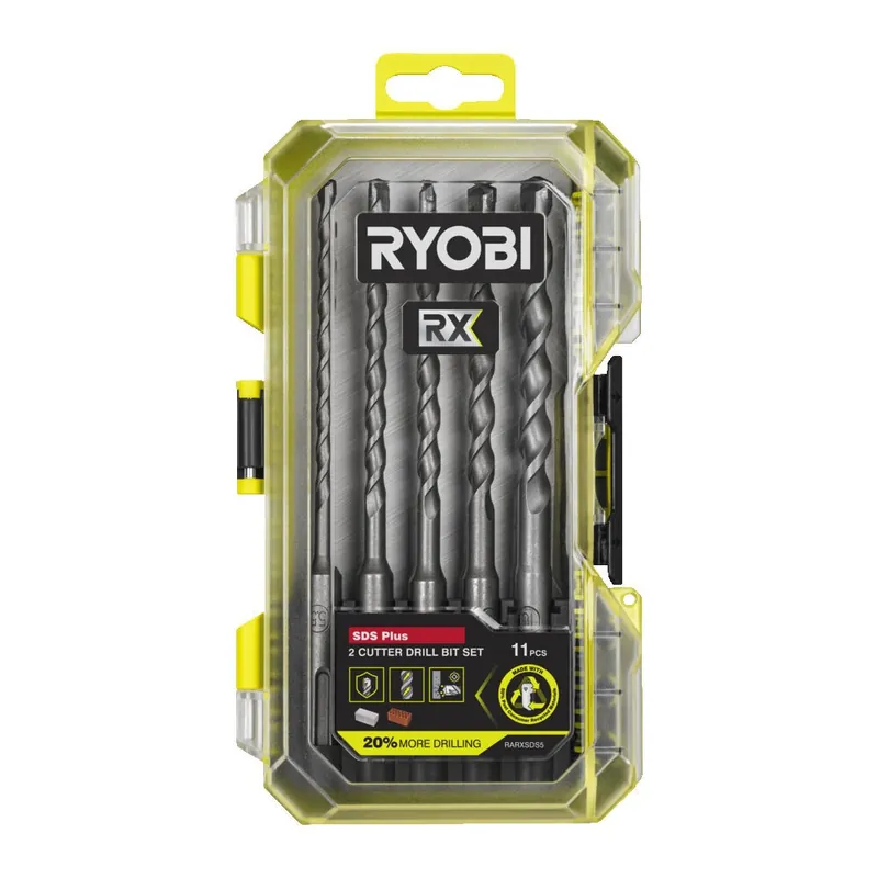 Seulement Aujourd’hui Coffret 5 forets 2 taillants SDS+ RYOBI® RX + 6 embouts de vissage – RARXSDS5