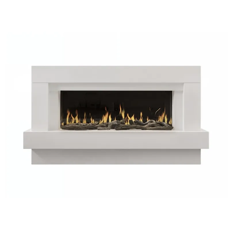 Cheminée électrique à effet flammes – LED multicolores – Wi-Fi – Linéa Vente Flash