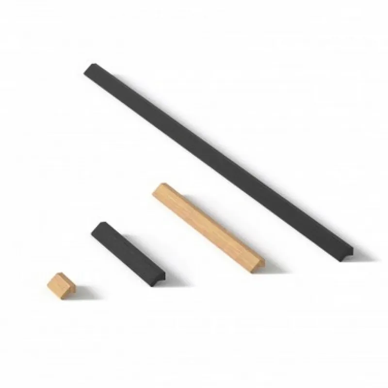 Poignées de meuble en bois verni Timber Certifié