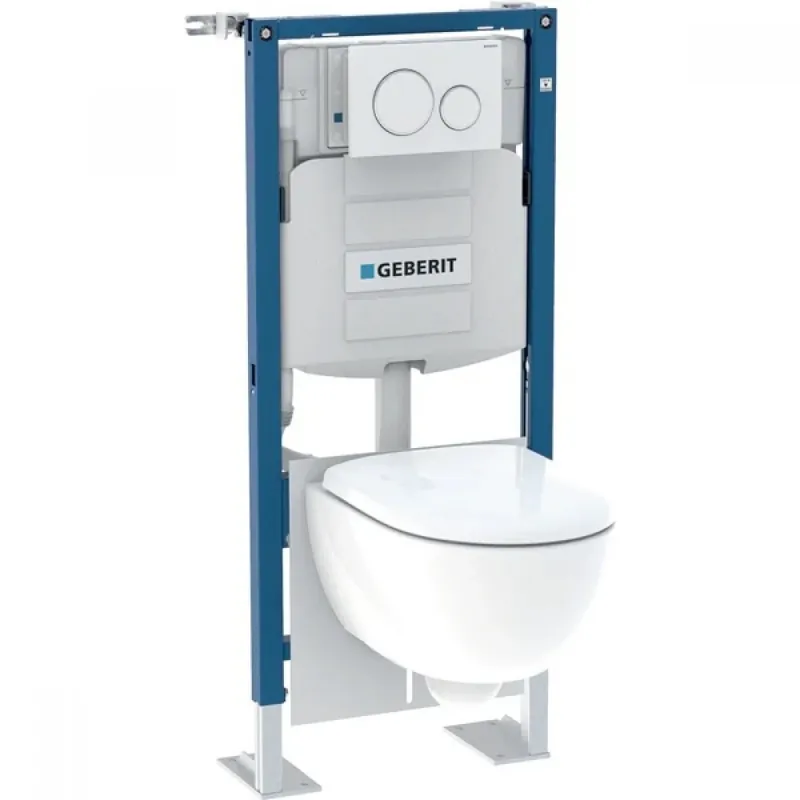 Expédition Rapide Pack bâti-support autoportant Duofix avec cuvette sans bride Renova et plaque Sigma20