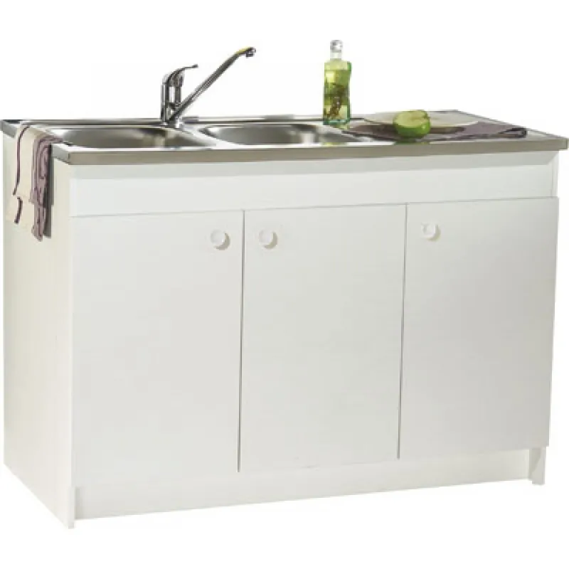 Top Vente Meuble sous évier Décliq à déplier – 120 x 60 cm – 2 portes