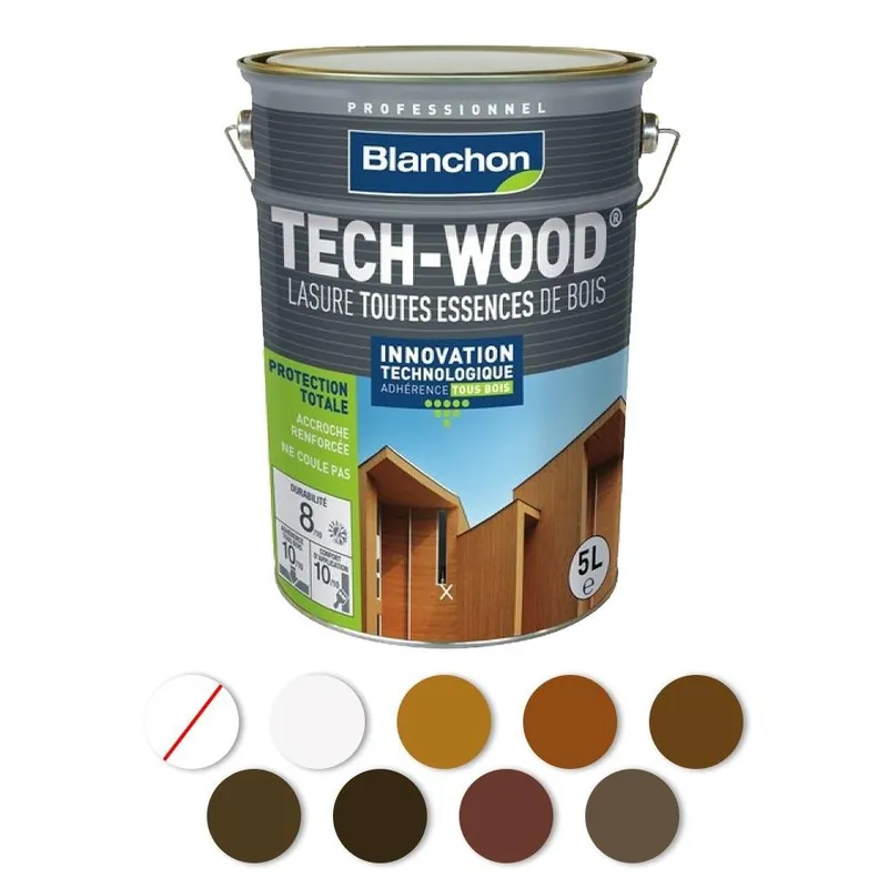 Acheter Direct Lasure – acrylique polyuréthane – satiné – anti-UV – Tech-Wood