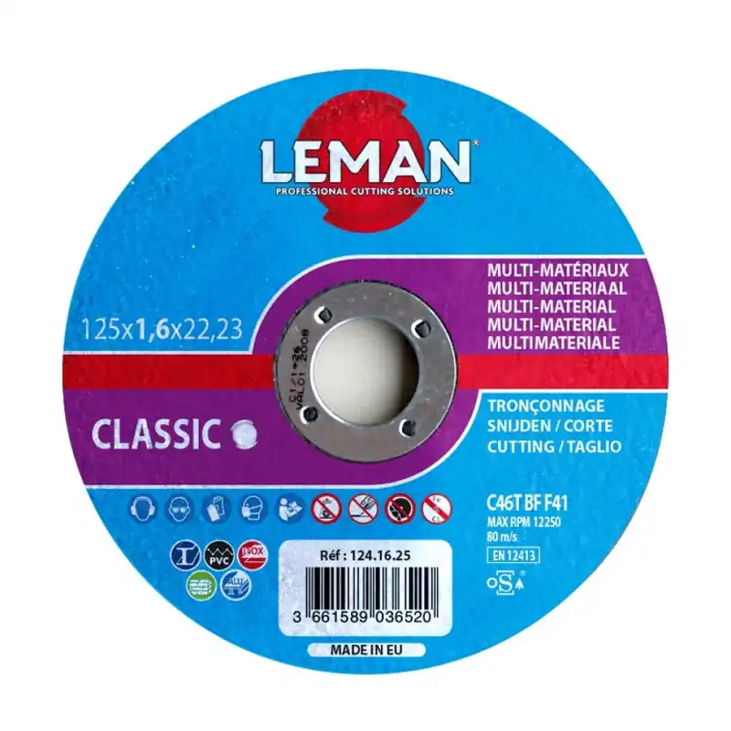 Achetez Aujourd’hui 25 disques à tronçonner – multi-materiaux – 125×1,6×22,23 mm