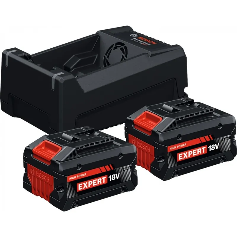 Pack 2 batteries EXBA 18V-55 + chargeur GAL 12V/18V-80 – 1600A0373P Achat Immédiat