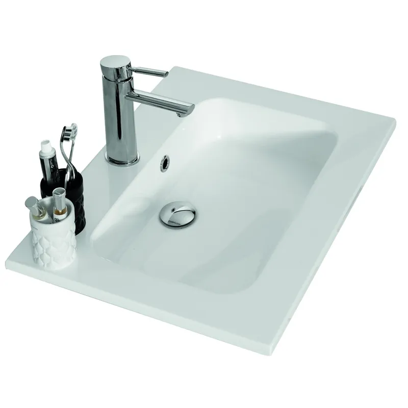 Plan vasque en résine blanc – 60 cm – Angelo Bon Plan