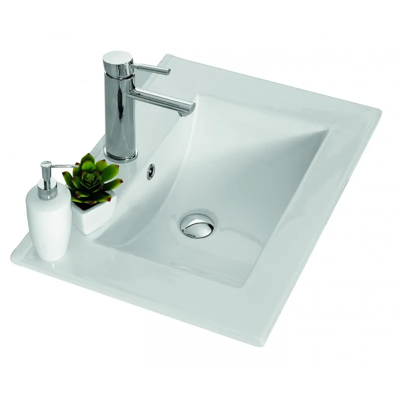 Plan vasque céramique blanc 610 x 460 mm Angelo Prix Choc