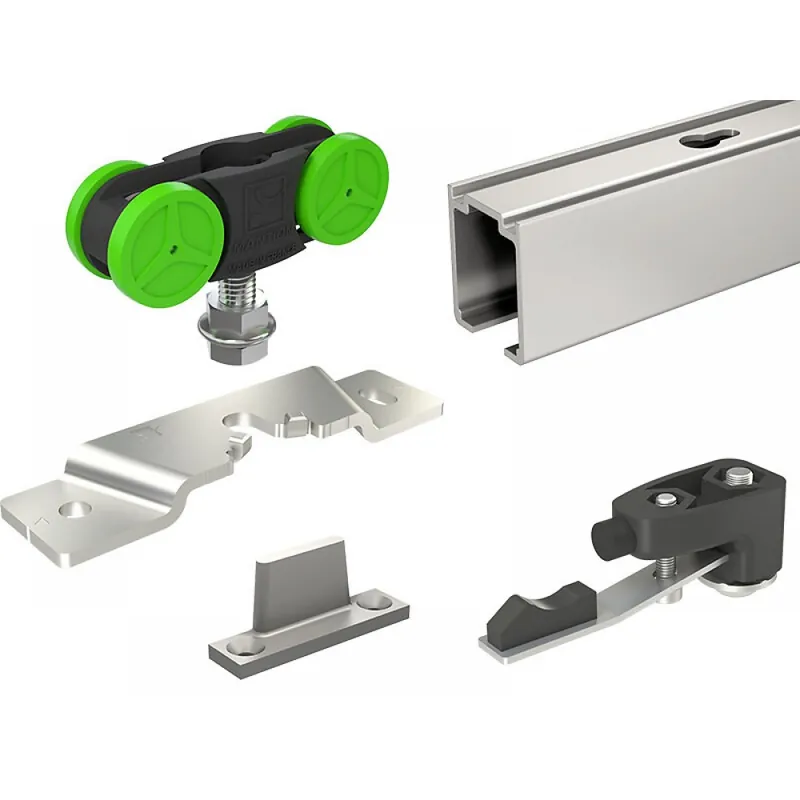 Kit complet pour porte coulissante MA40B rail + garniture – max 40 kg Offre Exclusive