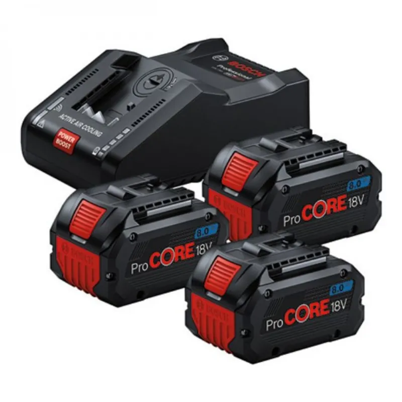 Pack 3 batteries ProCore 18V 8.0 Ah + chargeur GAL 18V-160 – 0615990N2F Prix Réduit