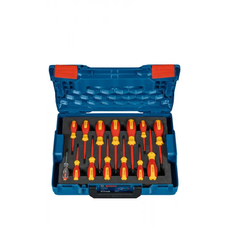 Prix Cassé Set de 13 tournevis VDE isolés avec testeur de phase unipolaire - 1600A02NF9