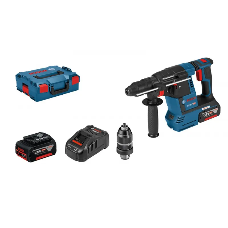 Dernière Chance Perforateur sans fil SDS Plus - GBH 18V-26F - 2,6 J + 2 batteries 18V 5Ah - 0611910007