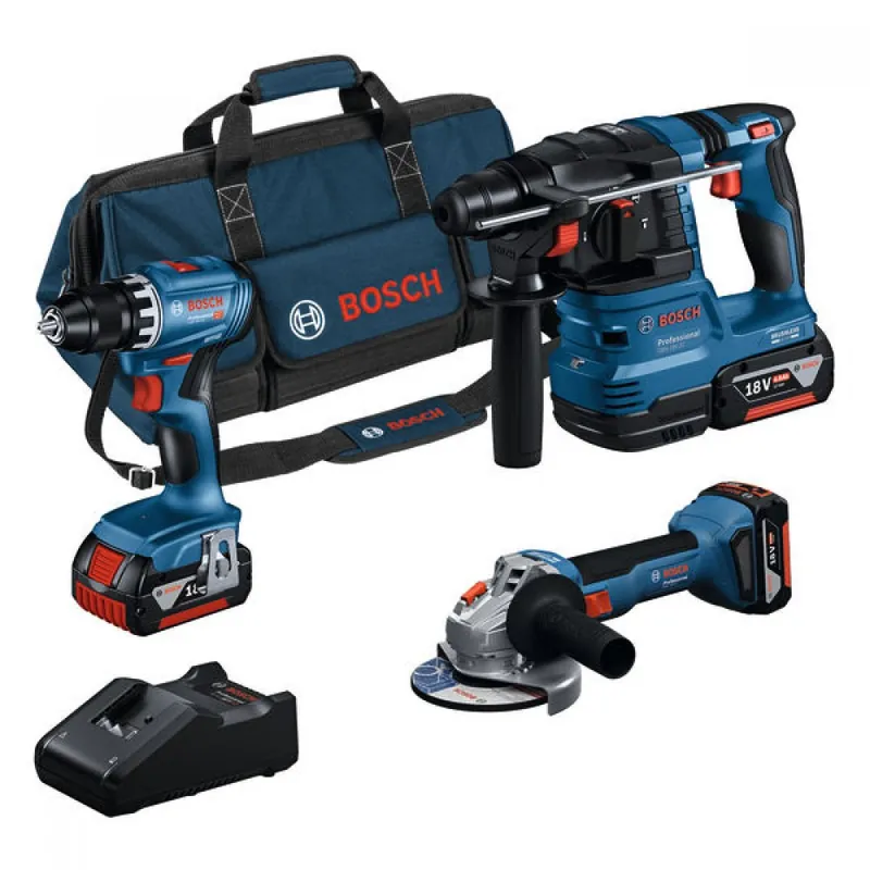 Vente Directe Pack 3 machines 18V + 3 batteries 4,0Ah + sac de transport – 0615A5007L