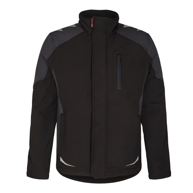 Blouson softshell noir avec fermeture à rabat GALAXY 8810 Offre Du Jour