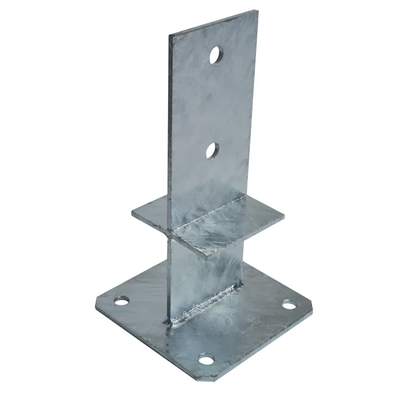 Pied de poteau en âme avec platine – hauteur 170 mm – galva – PPS170 – reconditionné Achat Immédiat